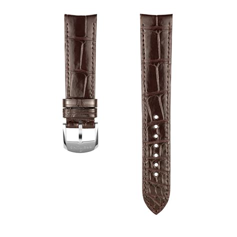 breitling 1053|Brown Alligator Leather Strap .